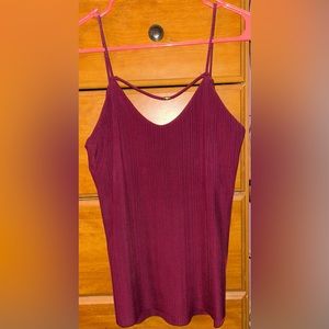 Haute Monde Maroon Tank S